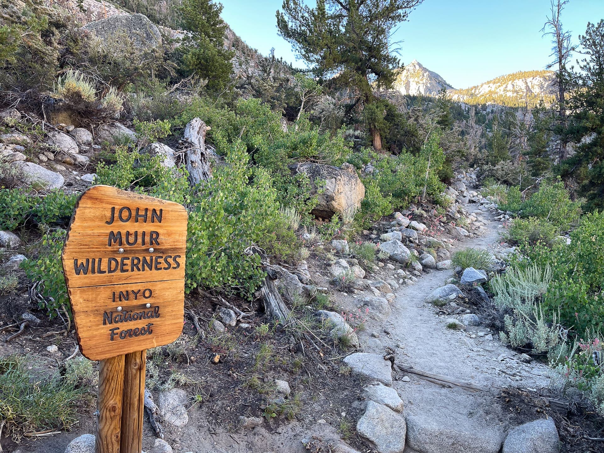 Entering the John Muir Wilderness